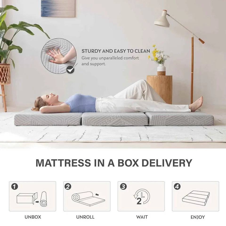 MLILY Tri-Fold Memory Foam Mattress BRAND NEW image indicator(7)