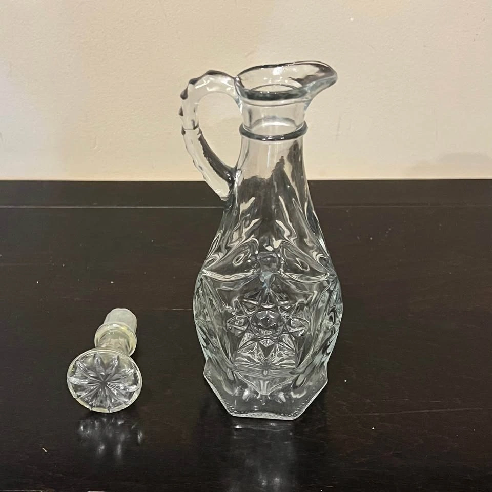 Anchor Hocking Star of David 8” Vinegar or Oil Cruet - photo 3