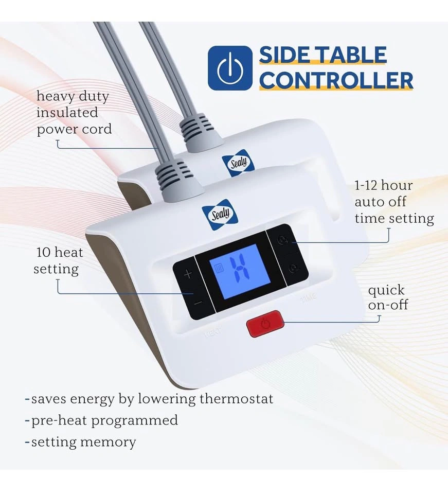SEALED Sealy King Electric Heated Blanket Dual Control - photo 5