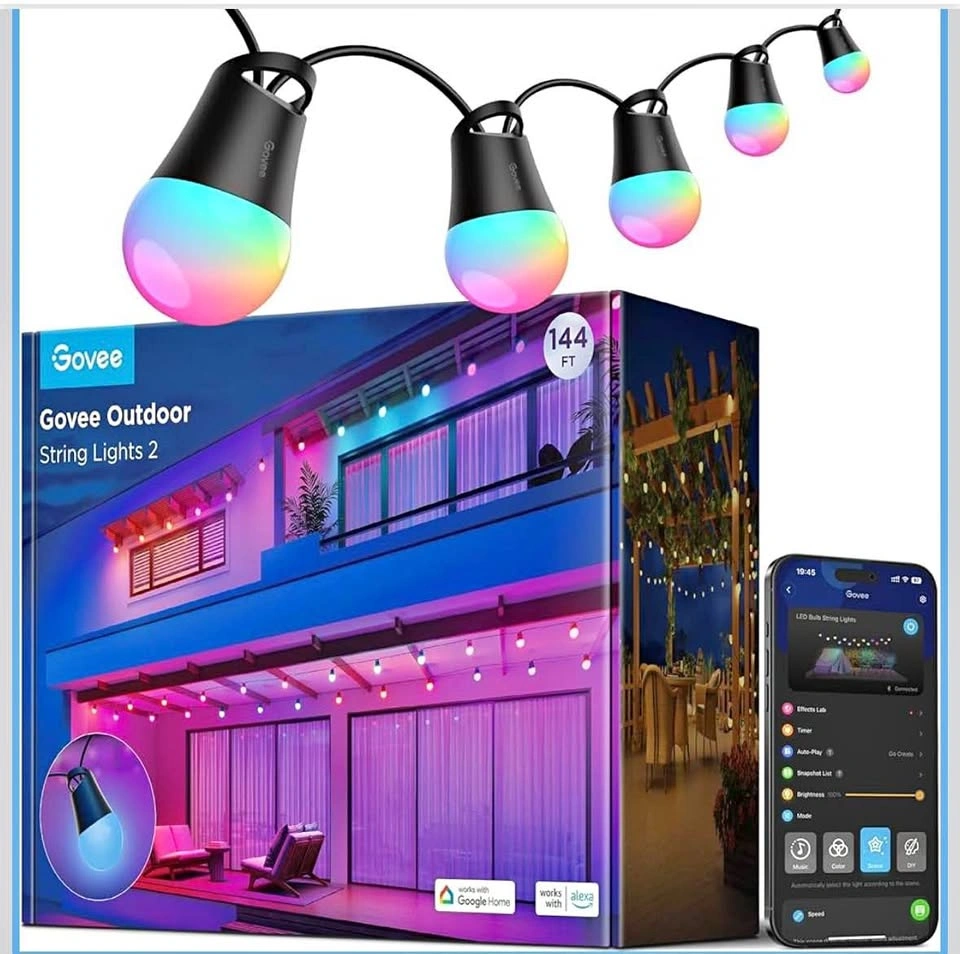 Govee 144ft RGBIC Smart Outdoor String Lights