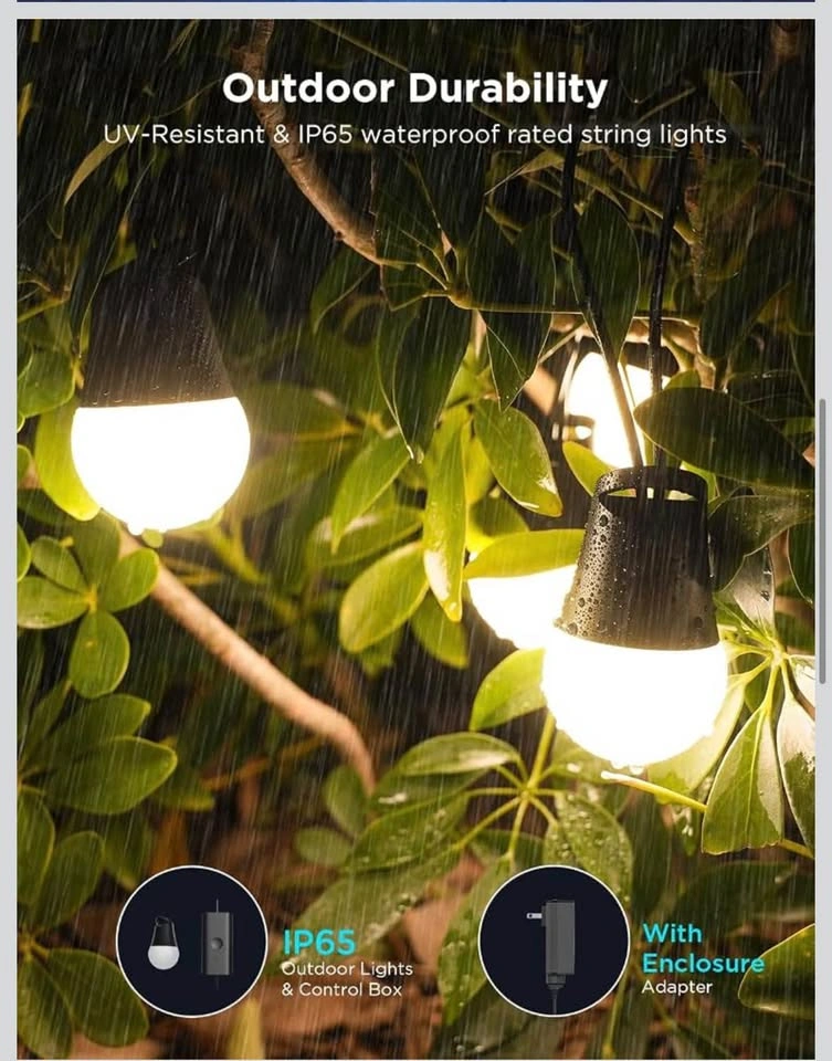 Govee 144ft RGBIC Smart Outdoor String Lights - photo 4