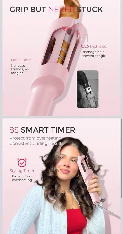 TYMO CURLPRO Auto Rotating Curling Iron 1.25" Ionic Ceramic - photo 2