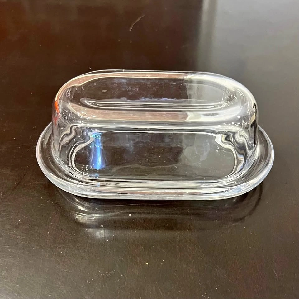 Butter Dish Glass Butter Plate with Lid