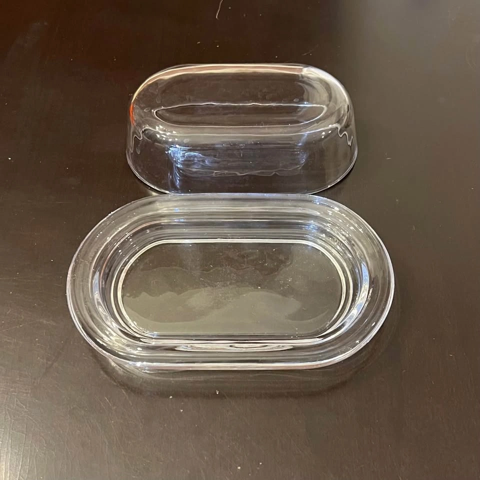 Butter Dish Glass Butter Plate with Lid - photo 4