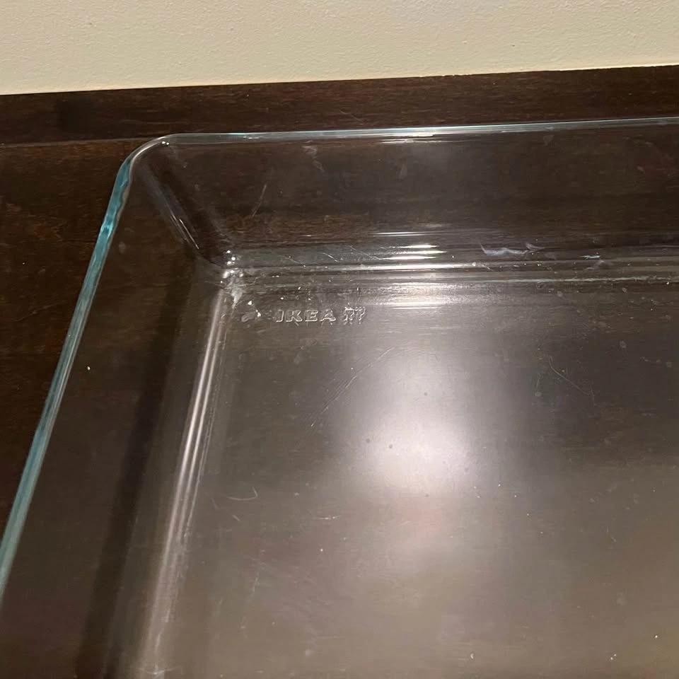 IKEA MIXTUR Oven/serving dish, clear glass, 32cm x 25cm - photo 4