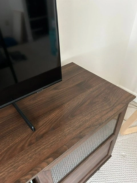 Stylish 58" TV Console with Glass Doors - Holds TVs up to 65" - photo 5