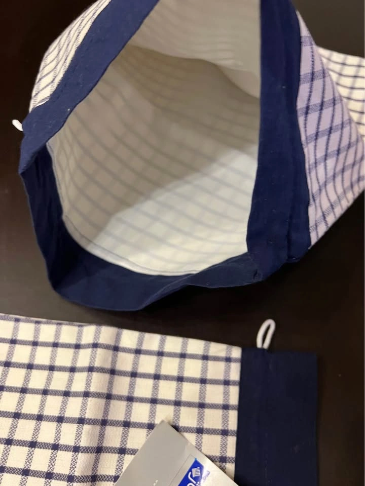 Brand New Set of 2 Double-Layer Linen Vegetable Bags - photo 2