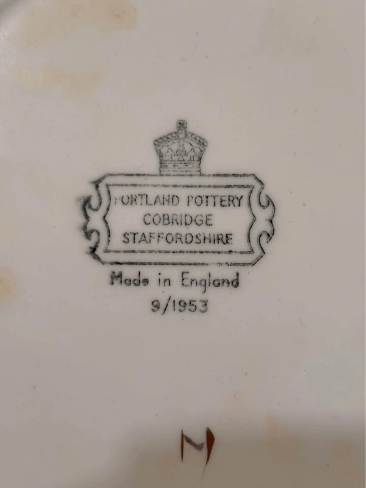 Vintage 9” Portland Pottery (2) Cobridge Earthenware 1950’s - photo 4