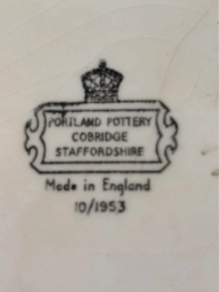 Vintage 9” Portland Pottery (2) Cobridge Earthenware 1950’s - photo 5