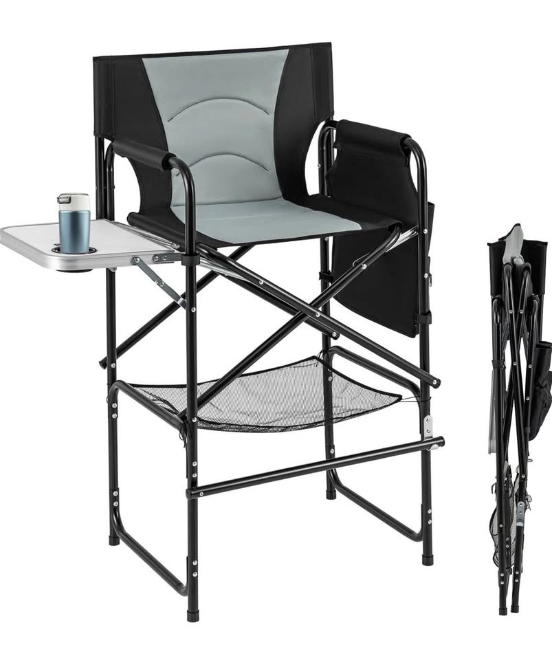 NEW Costway 46" Tall Director's Chair with Side Table & Footrest - photo 2