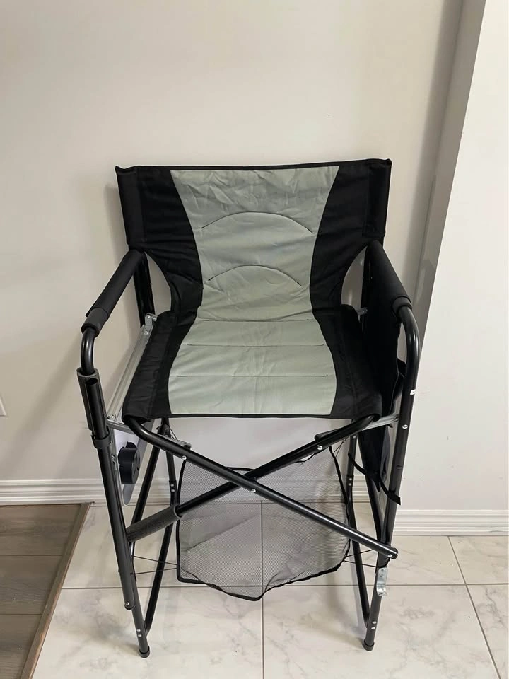 NEW Costway 46" Tall Director's Chair with Side Table & Footrest - photo 3