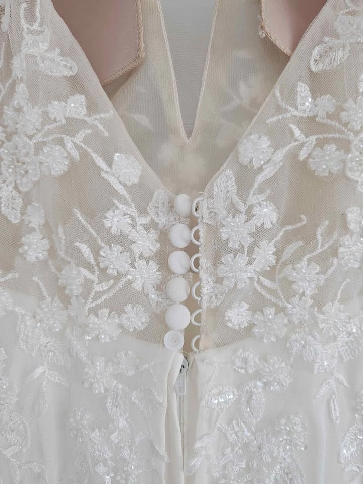 Wedding Dress Size 8 Lace Justin Alexander - photo 4