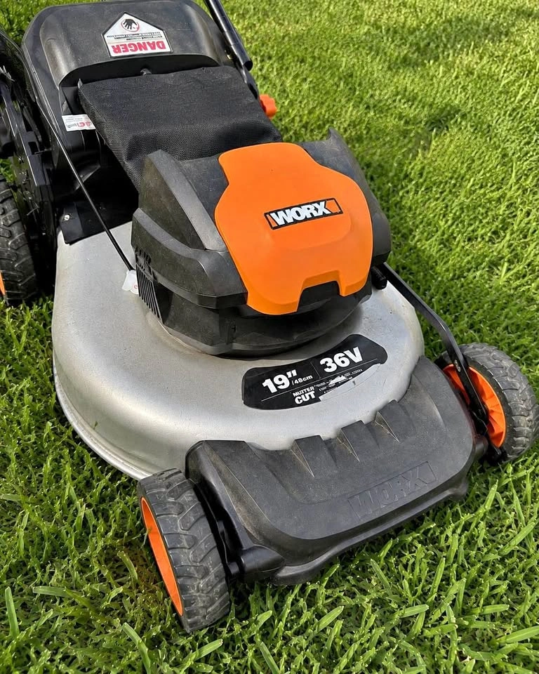 Worx 19” Cordless Lawn Mower 36V w/ Bag – $160
