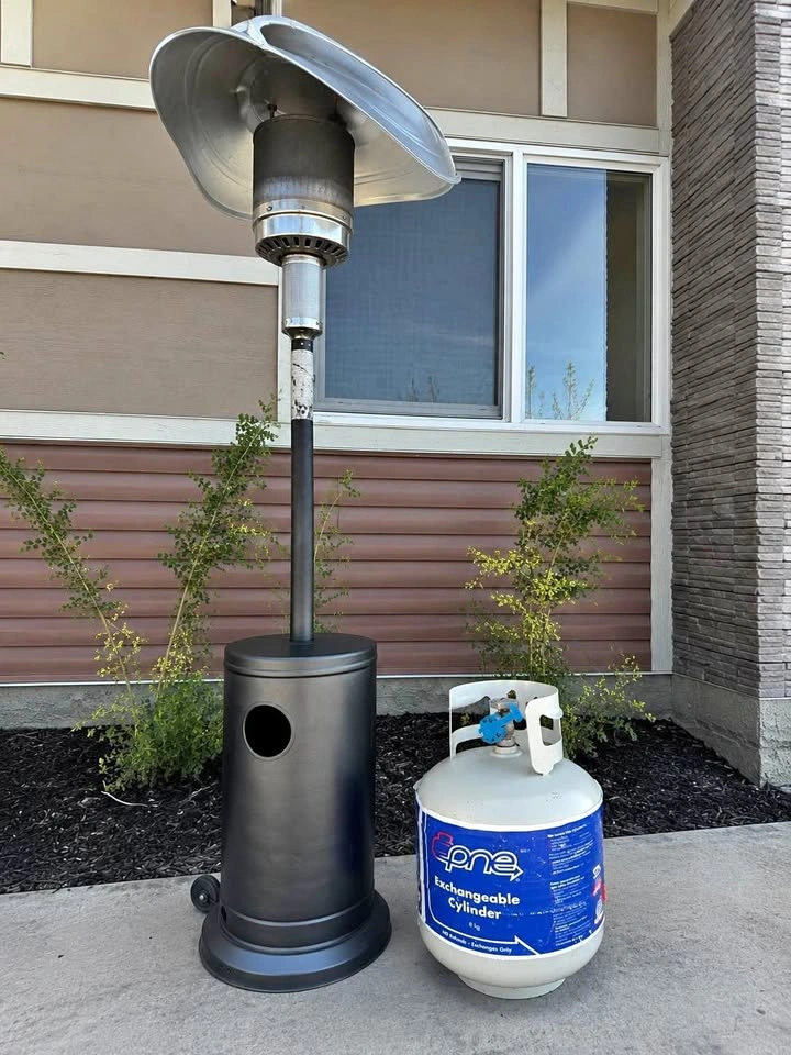 Propane Patio Heater + Tank – $30