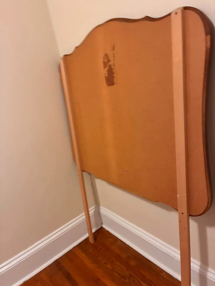 Antique wood frame mirror - photo 4