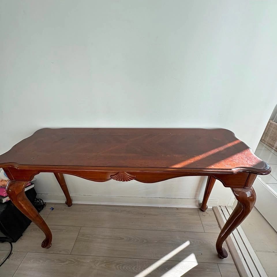 Victorian Cherry Wood Console Table