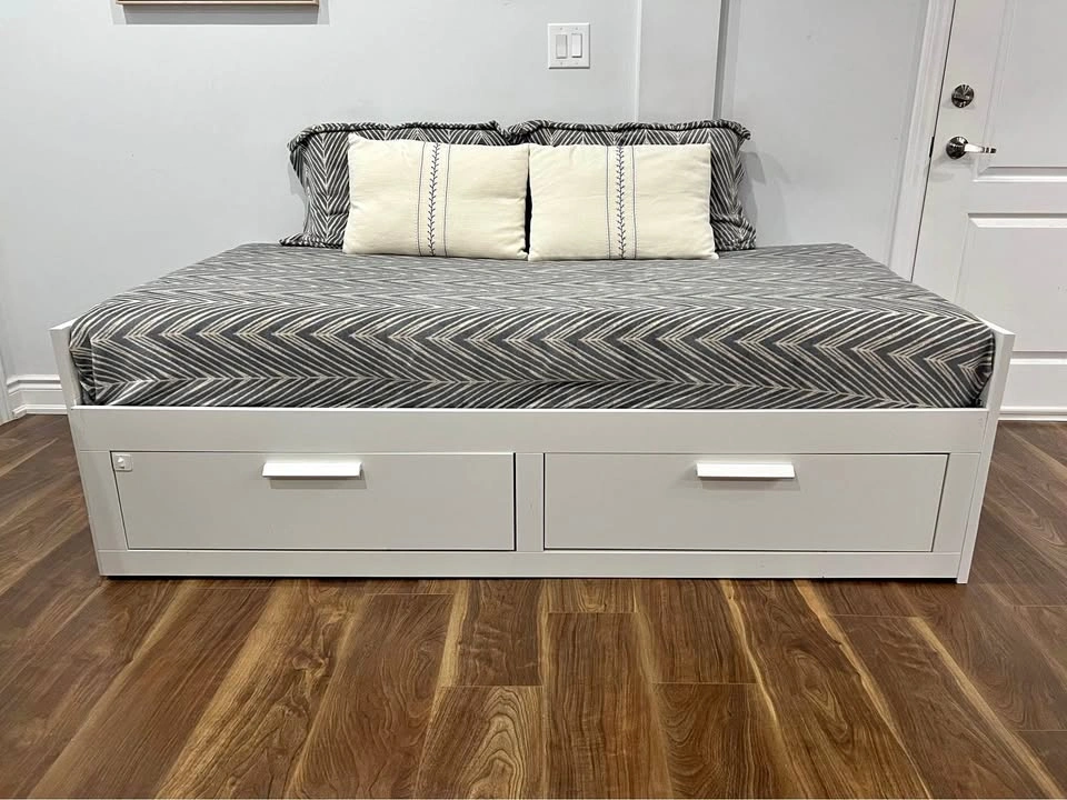 IKEA BRIMNES Daybed + 2 Mattresses