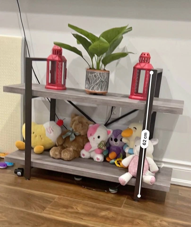 Modern 2-Tier Shelf / Console Table – Very Good Condition