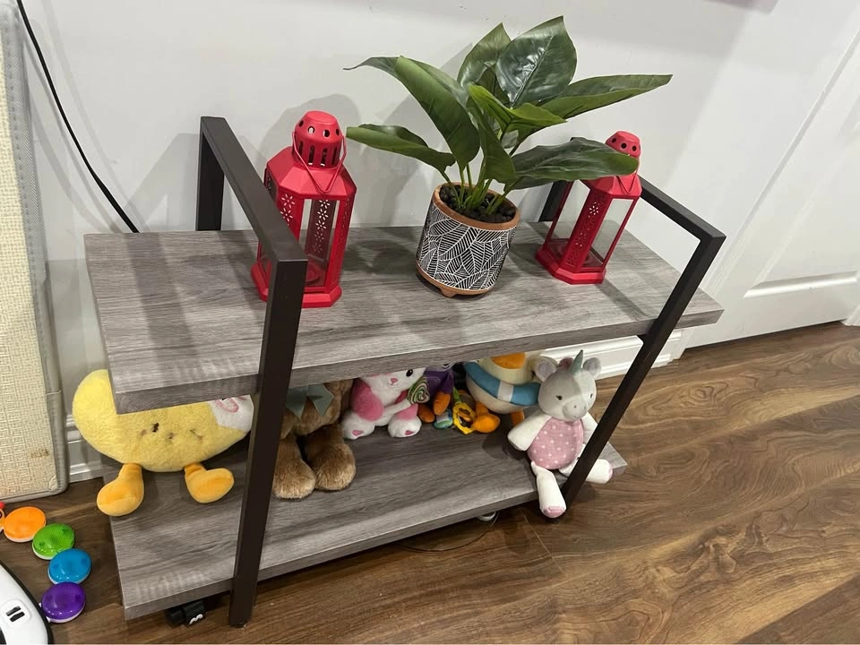 Modern 2-Tier Shelf / Console Table – Very Good Condition - photo 3