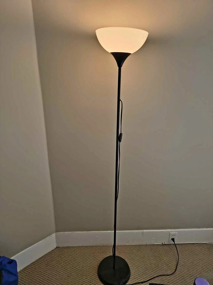 Moving sale-Black Torchiere Floor Lamp