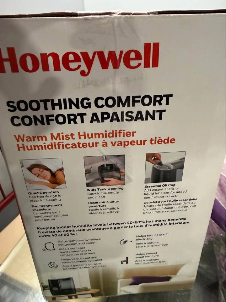 Honeywell Warm Mist Humidifier – 24hr Run Time – Excellent Condi - photo 4