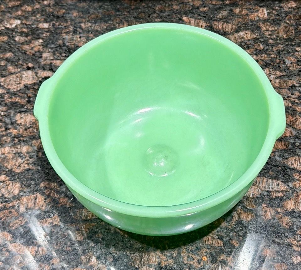 Sunbeam Jadeite Mixing Bowl Large with handles and Lid