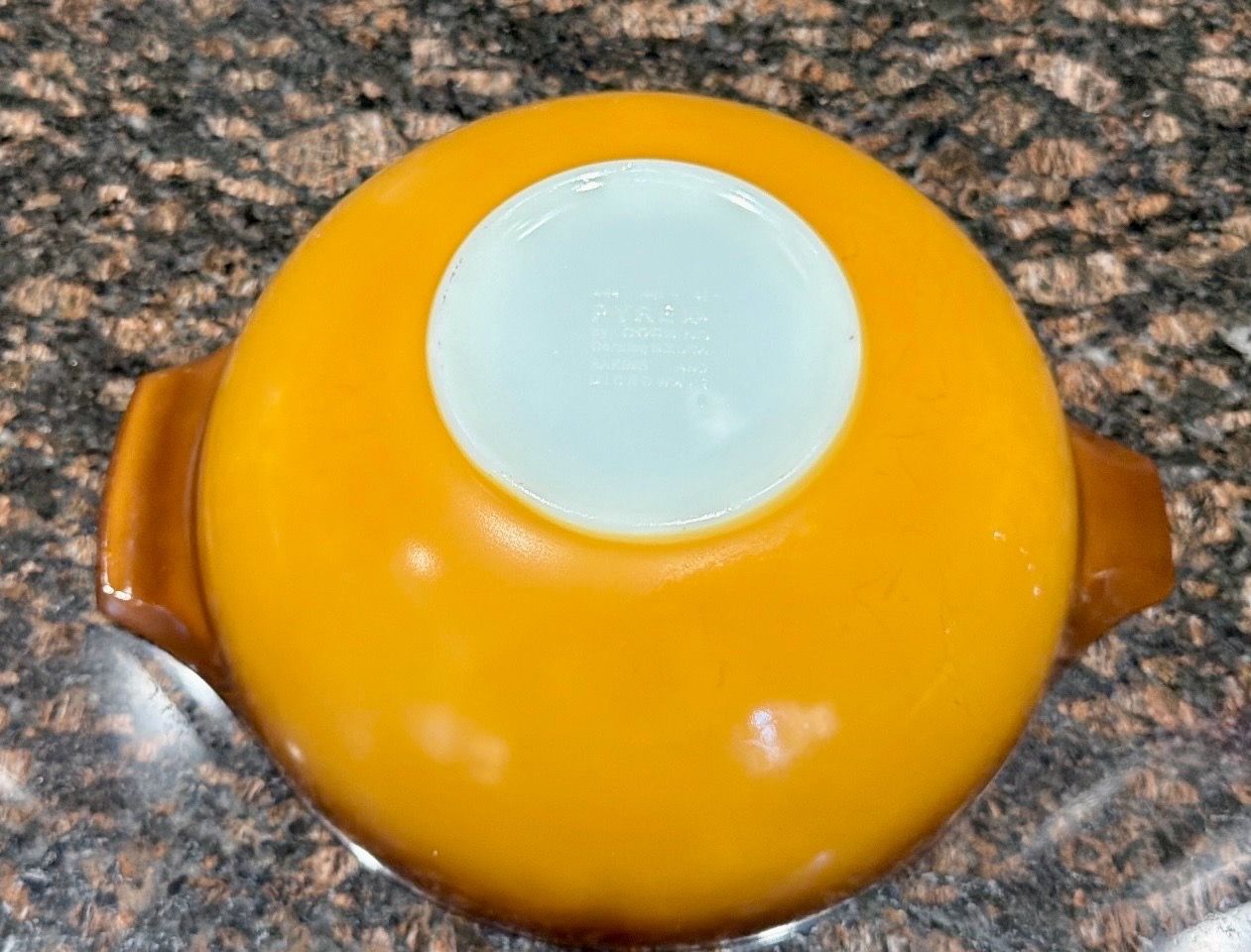 Vintage Pyrex Cinderella Ombré Butterscotch Bowls #444 & #442 - photo 4