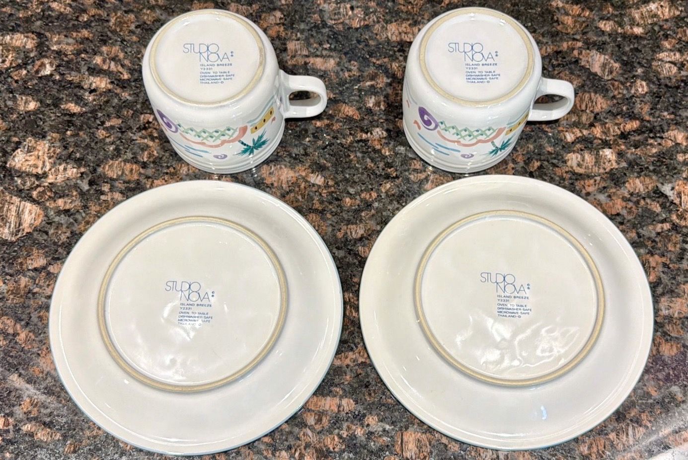 Vintage Studio Nova Island Breeze Mugs and Salad Plates - photo 3