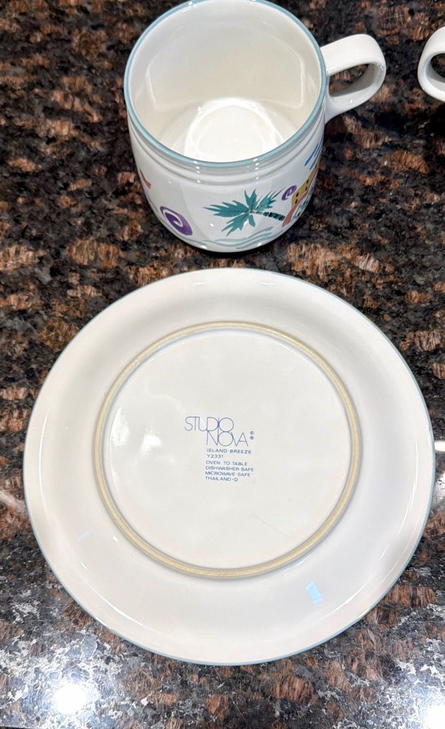 Vintage Studio Nova Island Breeze Mugs and Salad Plates - photo 4