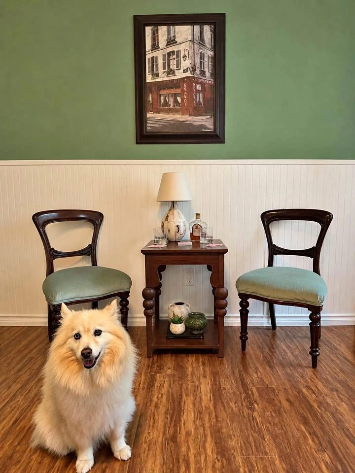 Victorian era chairs and side table