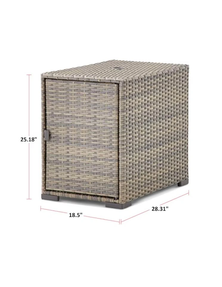 New CANVAS Bala Rectangle Outdoor Patio Side Table - photo 2