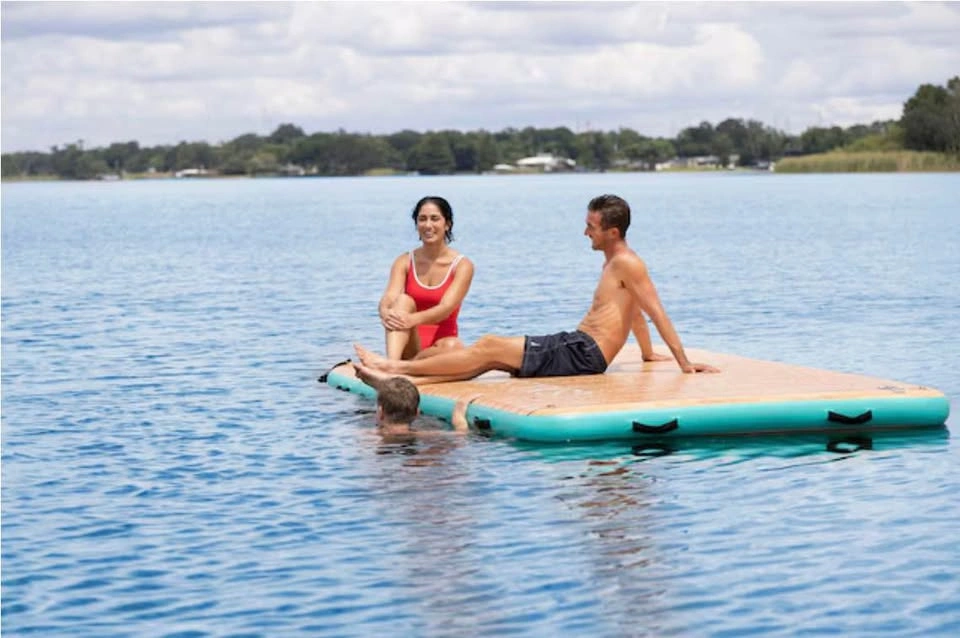 New Jimmy Styks Inflatable Water Mat with Hand Pump, 12-ft - photo 4