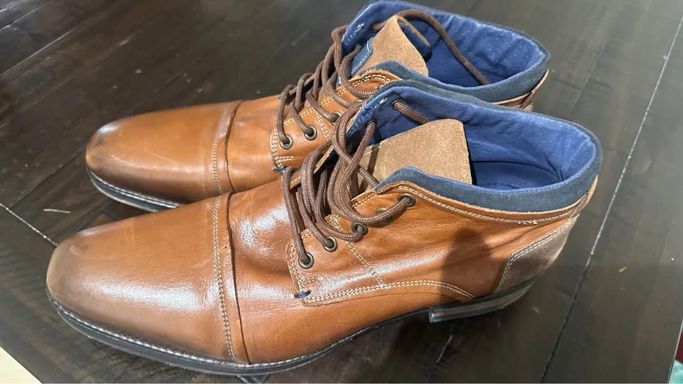Men’s Tan Parc Leather Boots Size 13 - photo 3