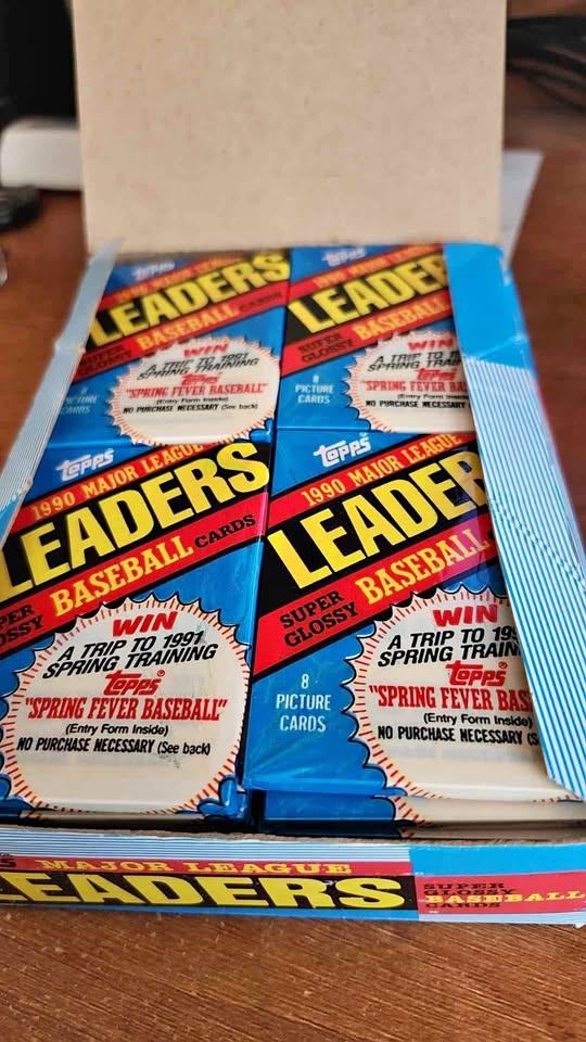 1990 topps mini super glossy leaders. 36 sealed packs.
