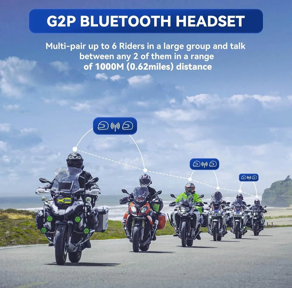 LEXIN G2P Motorcycle Helmet Bluetooth Intercom Headset - photo 3