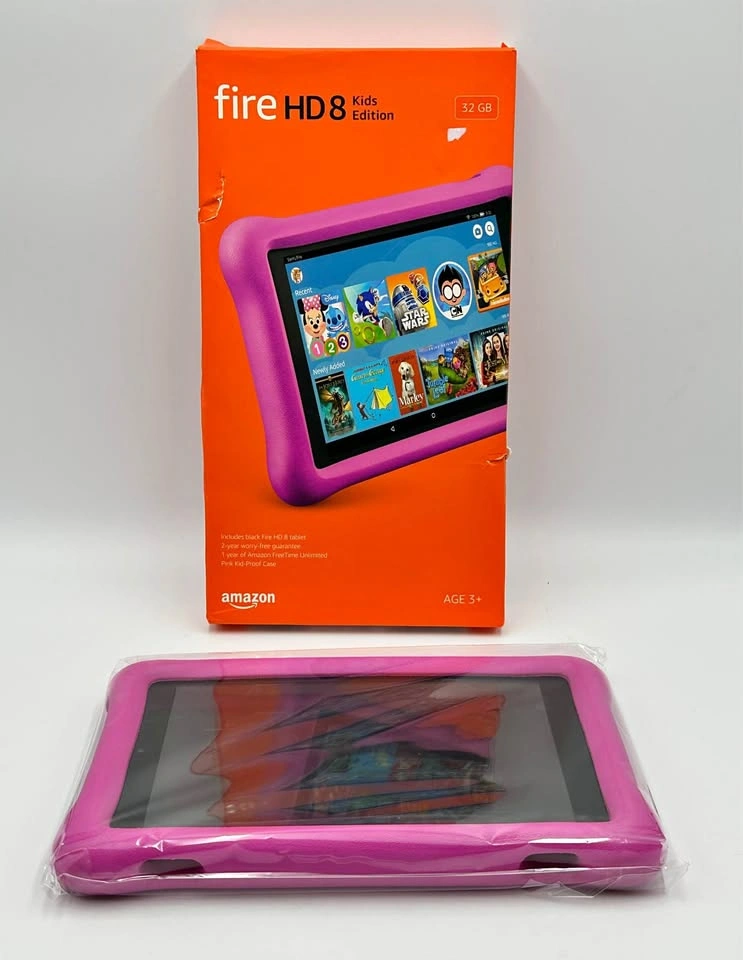 AMAZON FIRE HD8 KIDS TABLET 32GB PINK open box new