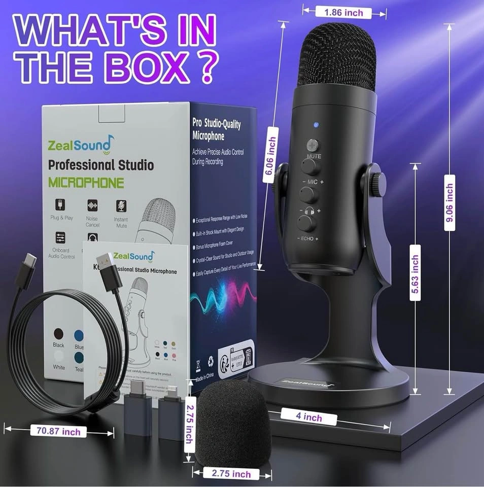 ZealSound Podcast Microphone for PC - photo 4