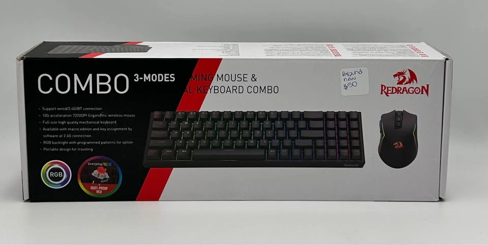 Redragon S136 Gaming Keyboard & Mouse 3 modes - photo 3