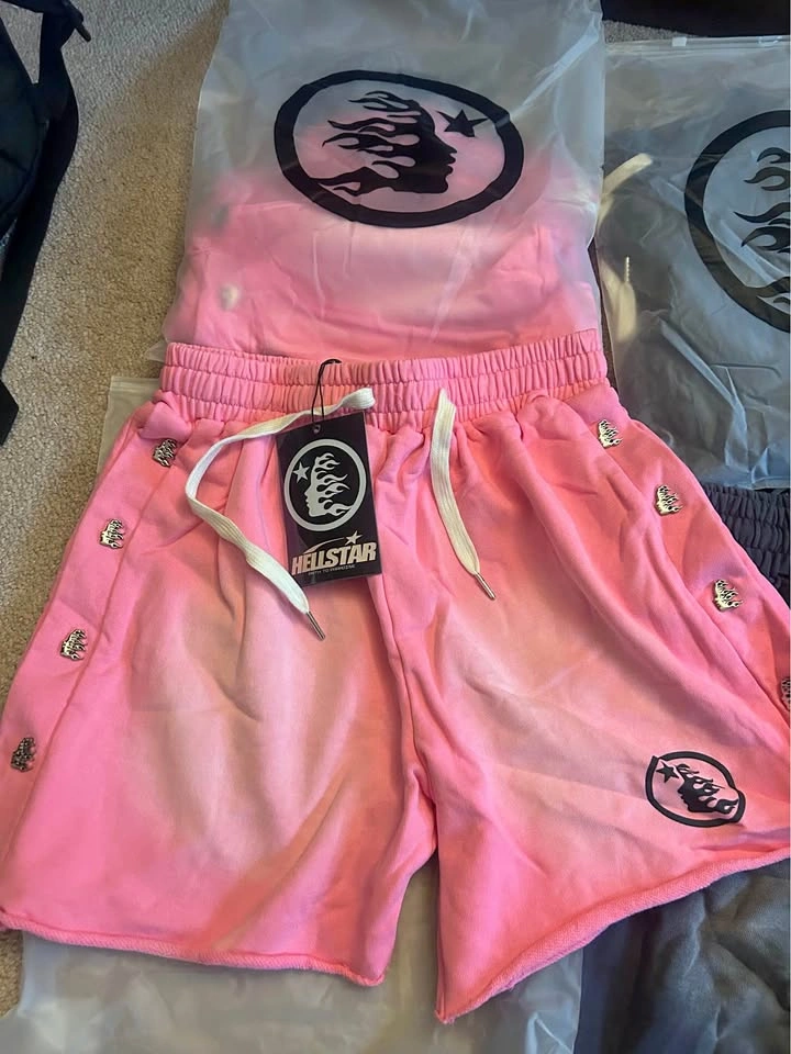 Hellstar Pink Sweat Shorts