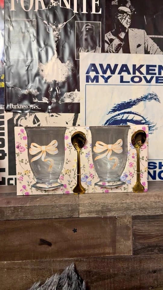 Floral Ceramic Mug Gift Set with Spoon – New