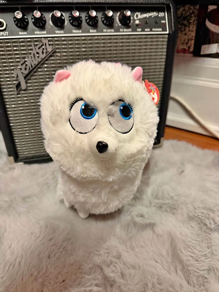 TY Beanie Boos White Cat Plush with Tag