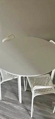 IKEA round table with 4 chairs