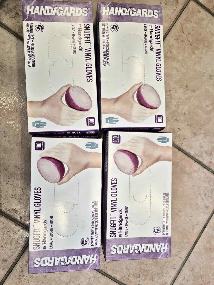 Handgards Medium Powder Free Poly Vinyl Gloves 100ct
