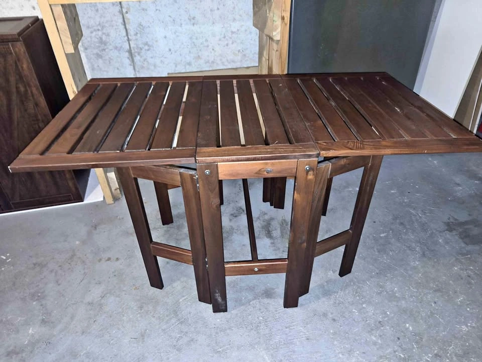 Outdoor wooden table 52x28 inch