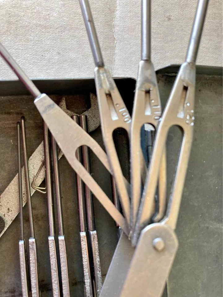 Vintage Machinist Taper Feeler Gauges