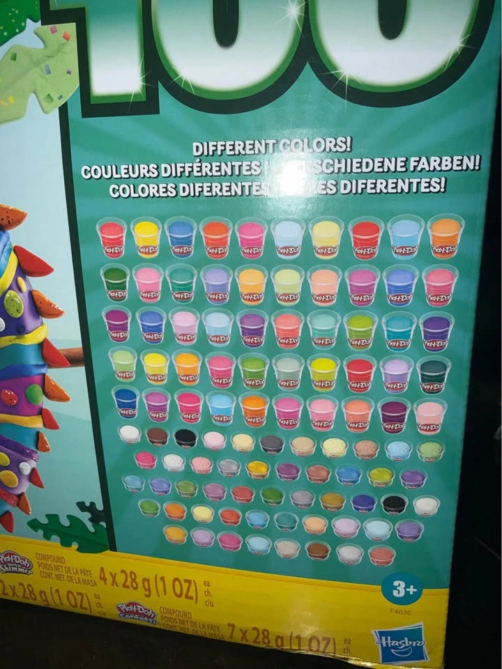 Play-Doh Set – 100 Modeling Dough Tubs – New - photo 2