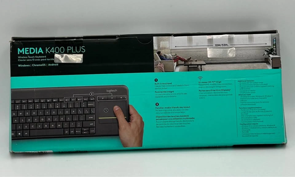 Logitech K400 Plus Wireless Touch Keyboard - photo 3