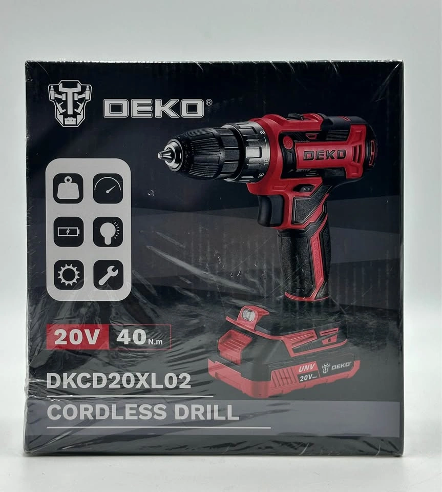 DEKOPRO 20V Cordless Drill Driver Kit - Electric Power Drill - photo 4