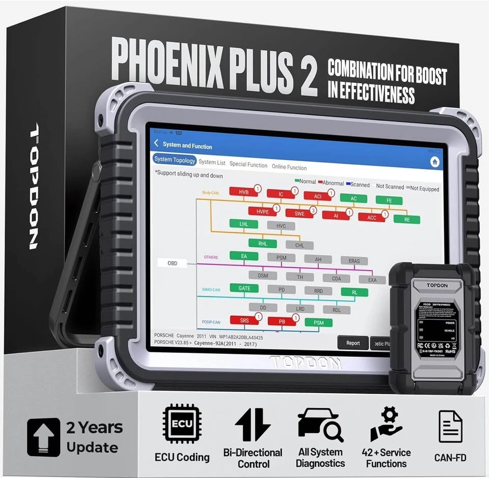 TOPDON Phoenix Plus 2, OE-Level TOPDON Scanner - photo 2