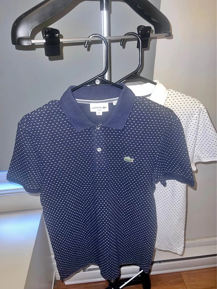 2 Lacoste Men's Polos Size S